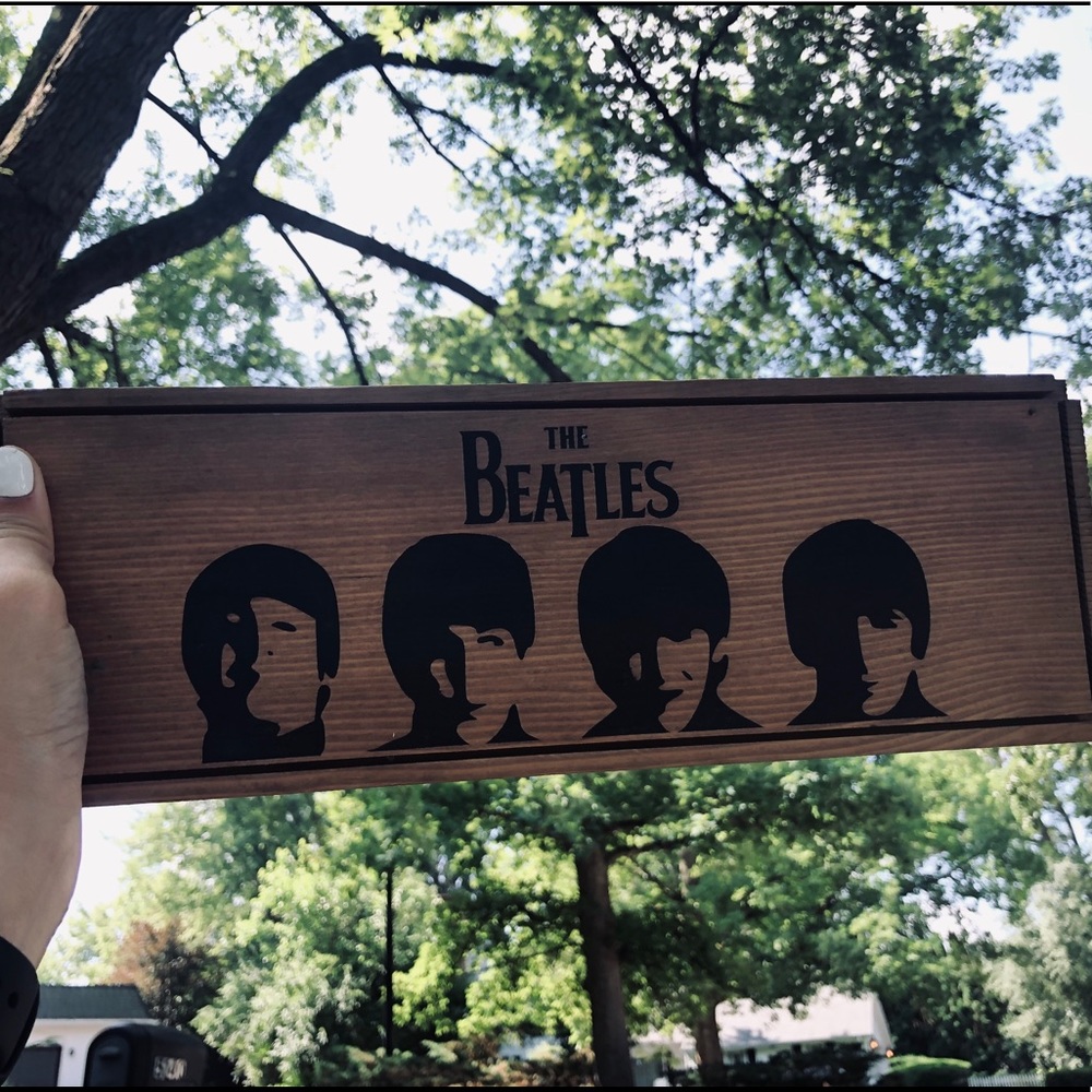 Beatles handmade wood art